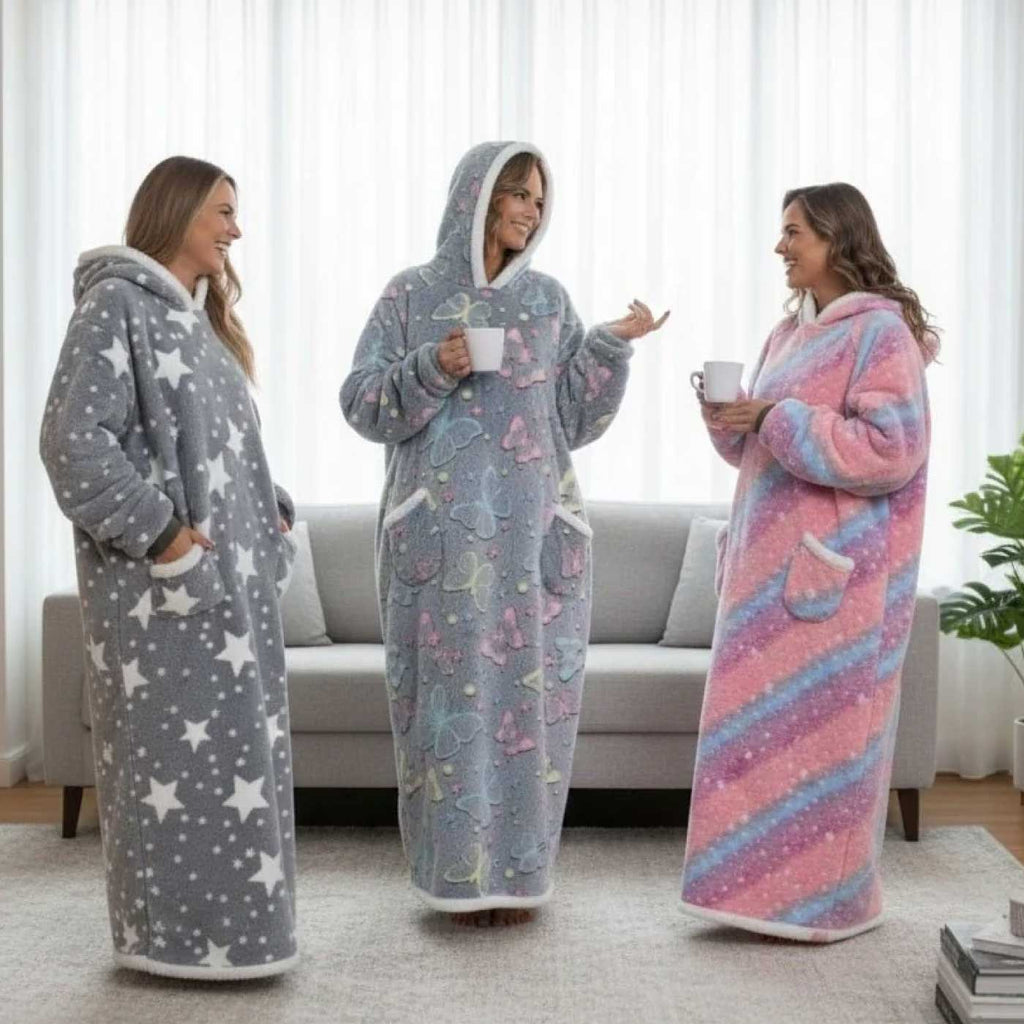 بطانية طويلة قابلة للارتداء