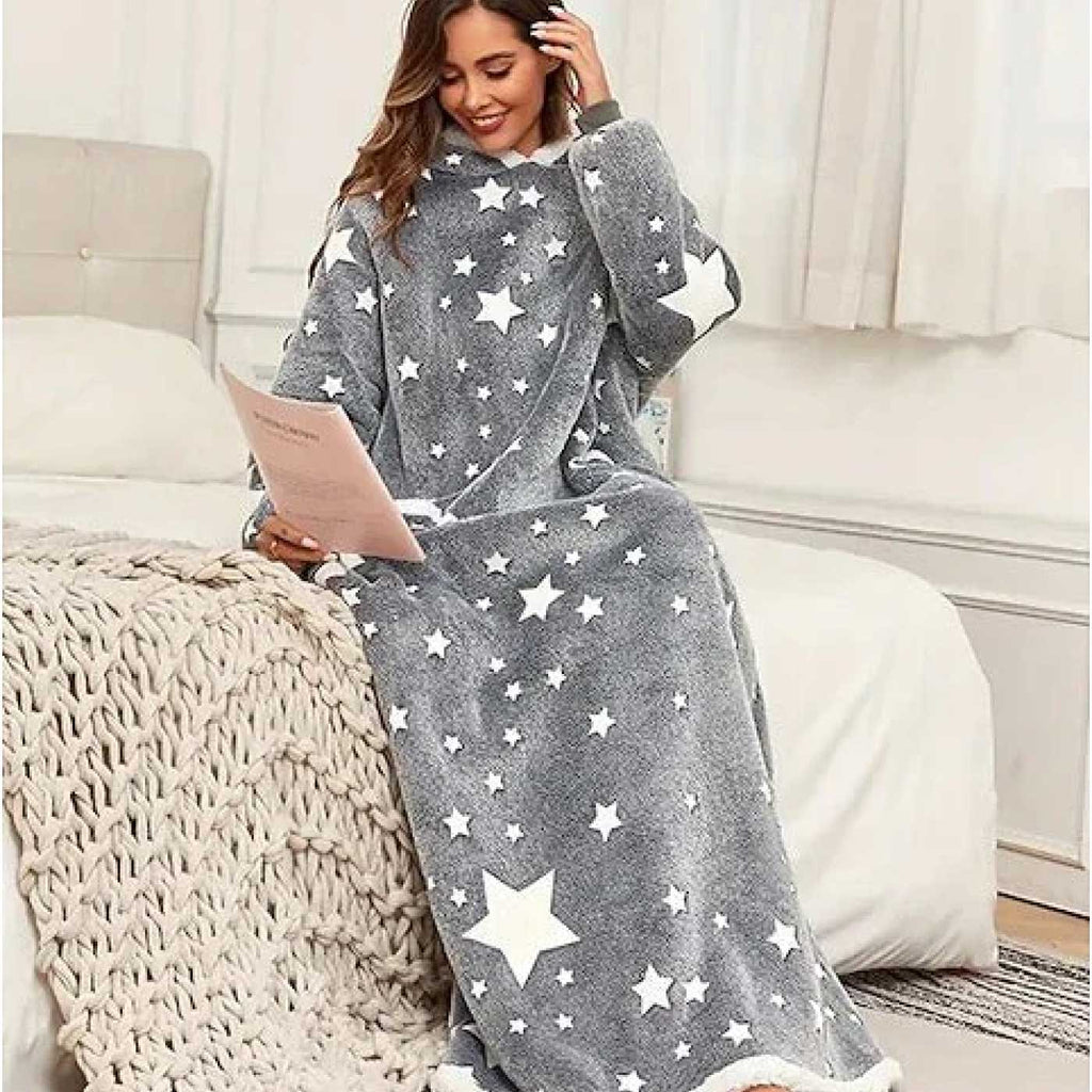 بطانية طويلة قابلة للارتداء
