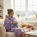 Manam Cocoon wearable blanket with Sherpa interior