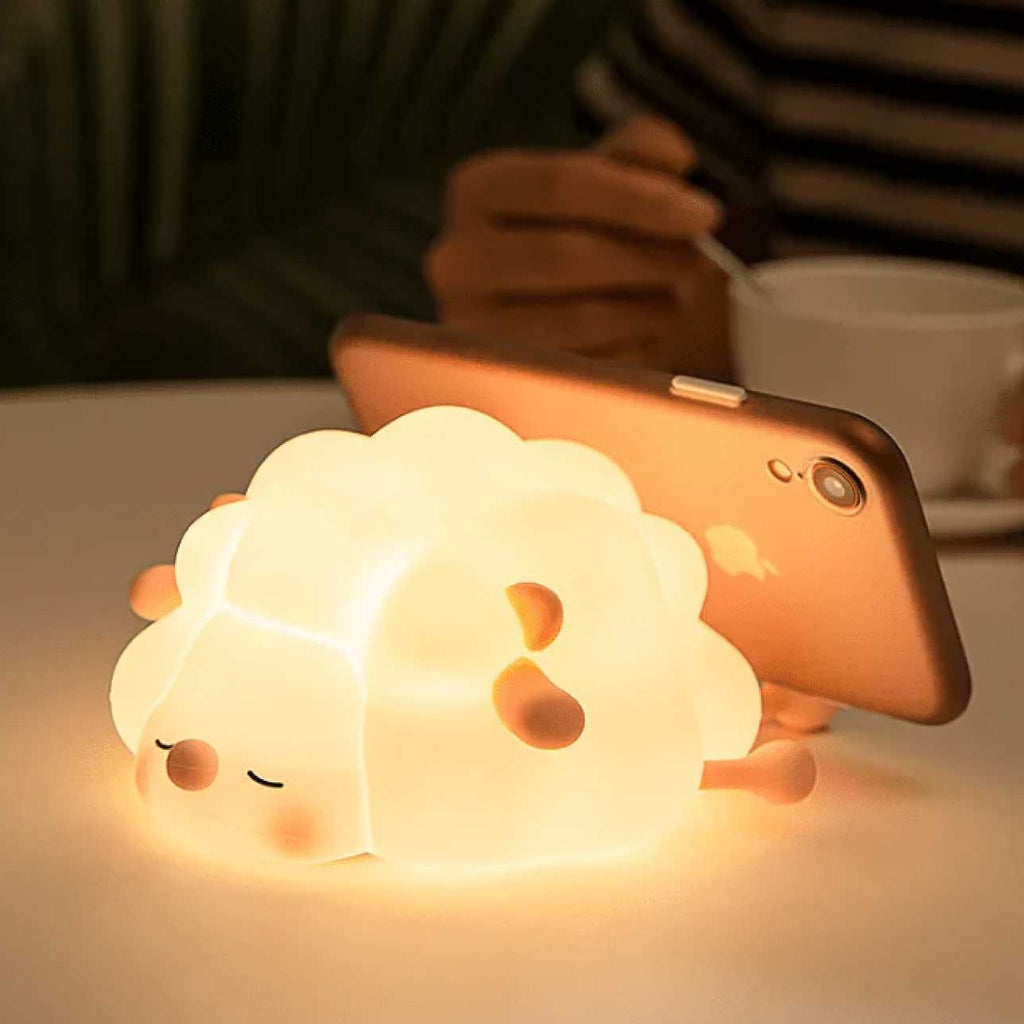 Dreamglow lamb night light with soft glow