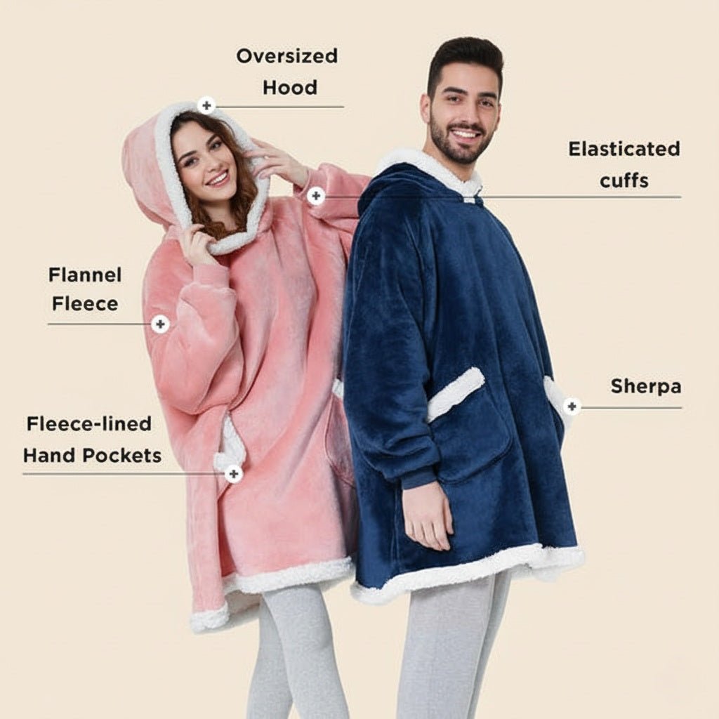 Buy Heated Wearable Blanket Hoodie Online | Manam Store