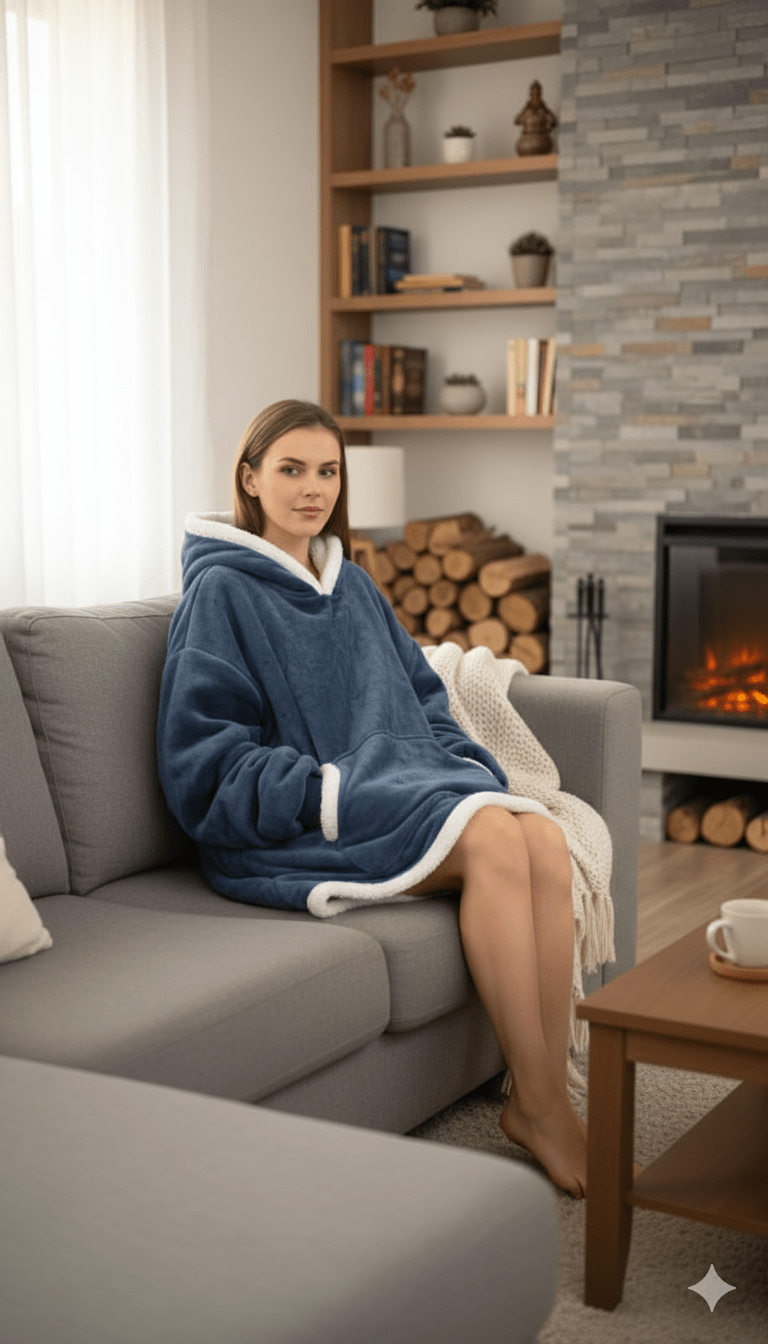 Buy Heated Wearable Blanket Hoodie Online | Manam Store
